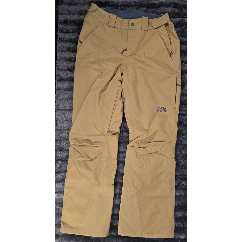 Mountain Hardwear Womens Snow Pants Tan Insulated Ski Snowboard Medium Regular